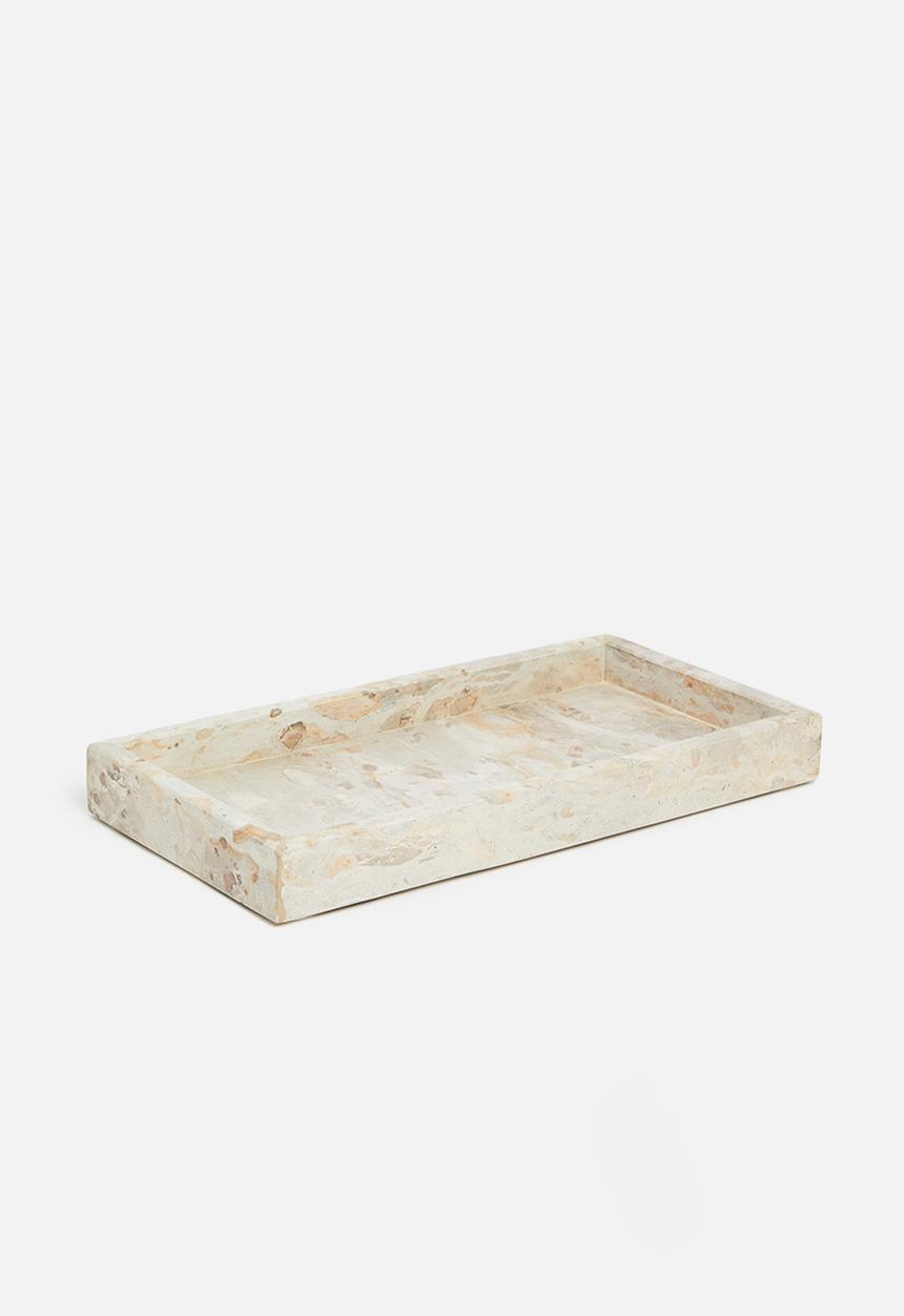 Sixth Floor - Marble drinks tray - chocolate
