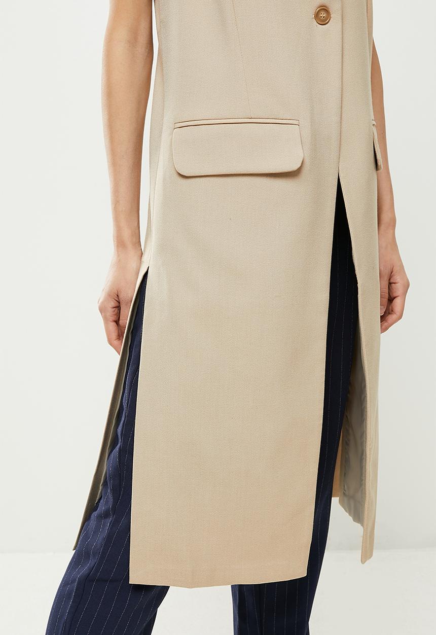 Koton - Pocket detailed vest - stone
