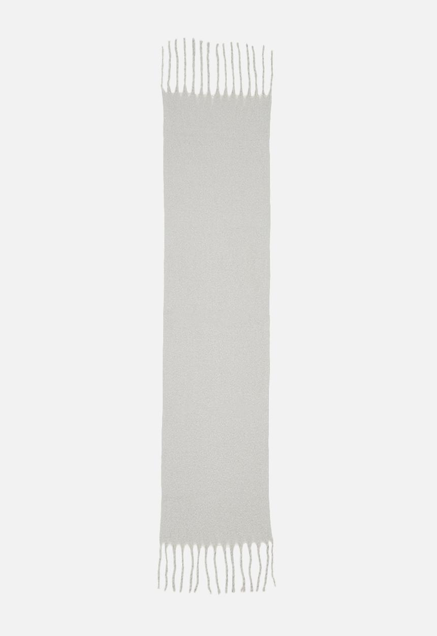edit - Tassel blanket  scarf- light grey