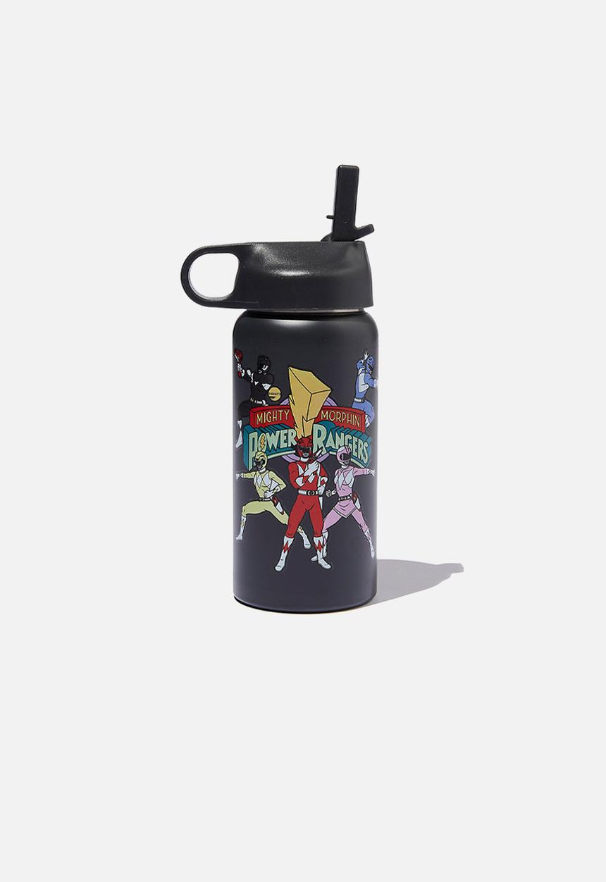 Cotton On - Kids metal drink bottle - lcn has power rangers/phantom