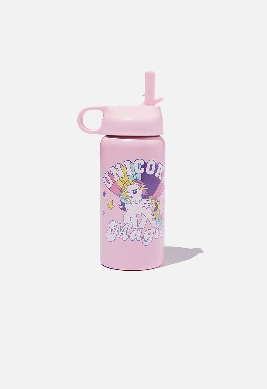 Cotton On - Kids metal drink bottle - lcn has my little pony/cali pink