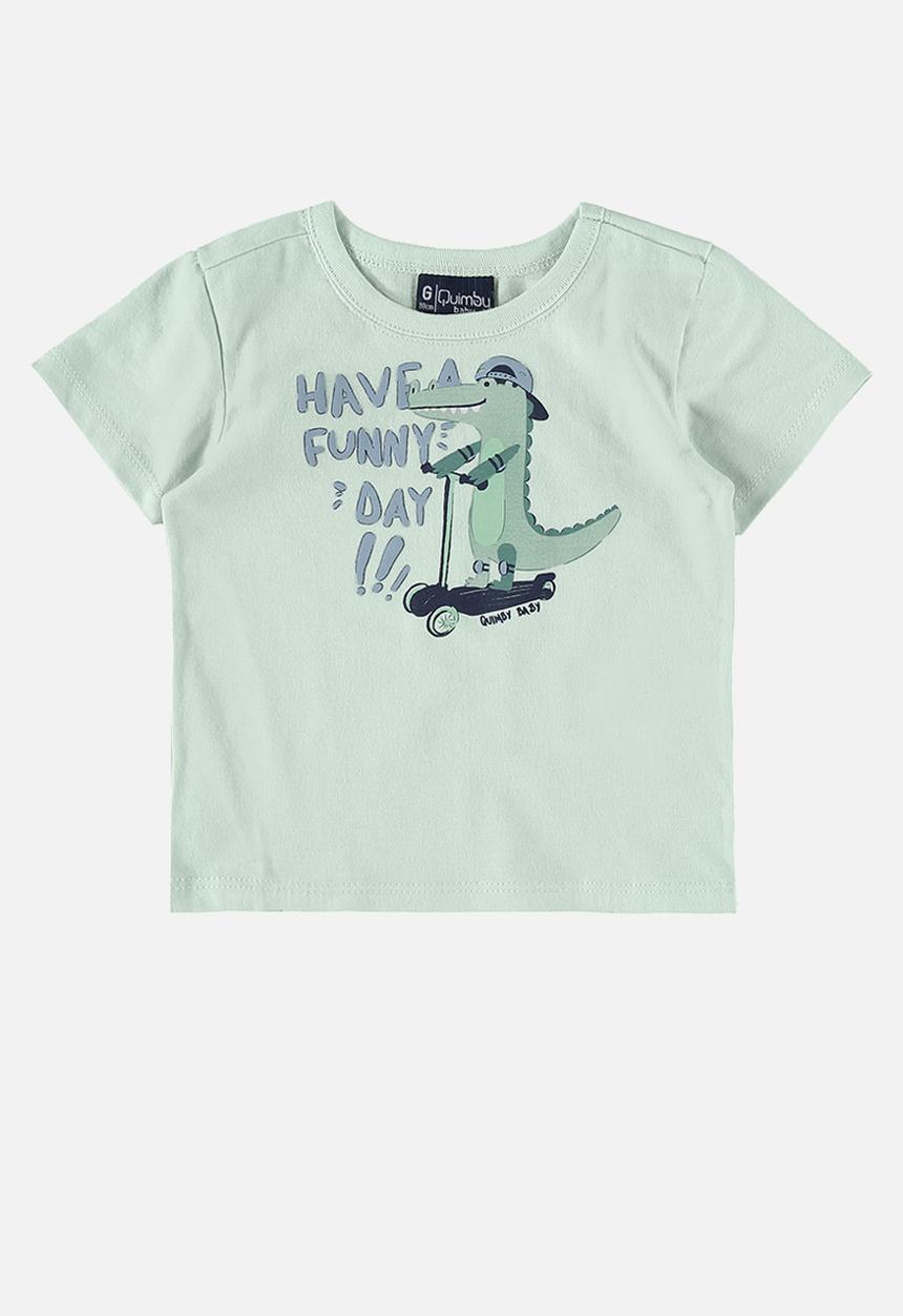 Quimby - Jersey tee and sweat bermuda - light green