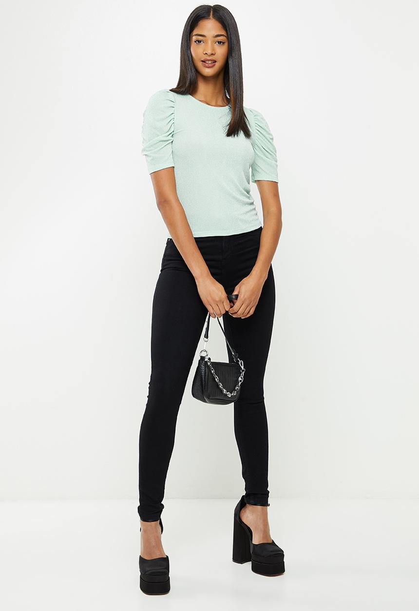Koton - Glitter T-shirt - mint green