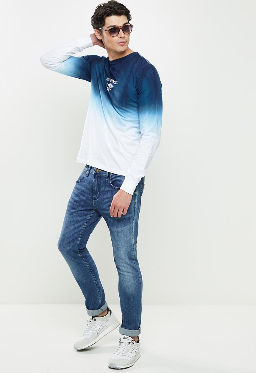 Rip Curl - Dip fade long sleeve tee - navy
