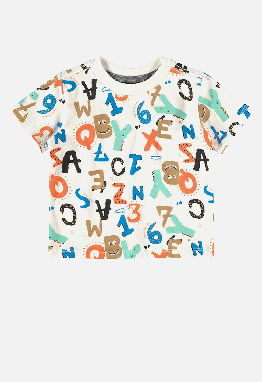 Quimby - Jersey tee and sweat bermuda - white