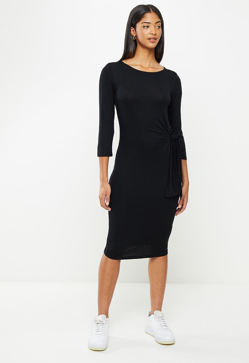Koton - Long sleeve midi dress - black