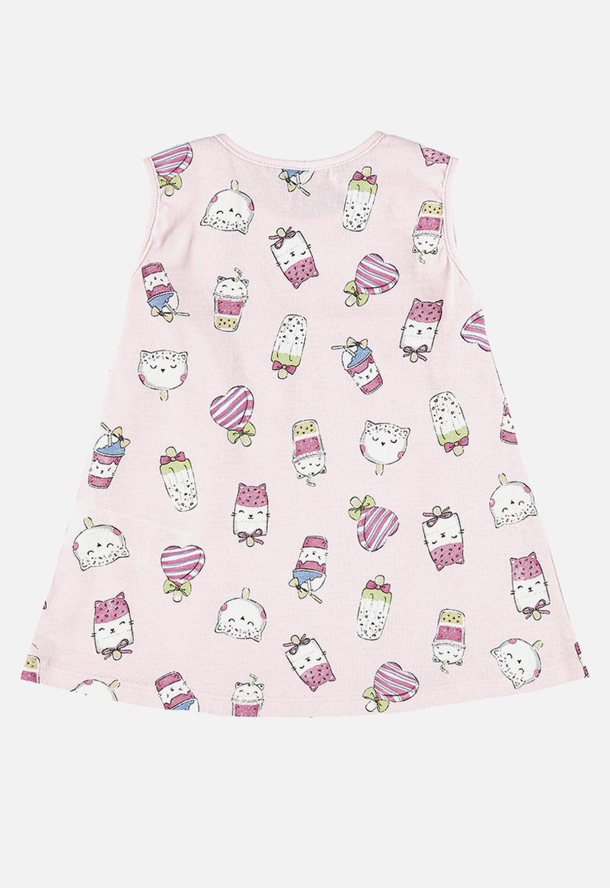 Bee Loop - Single jersey dress - light pink