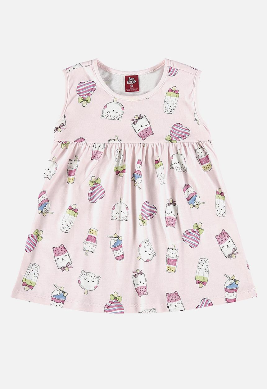 Bee Loop - Single jersey dress - light pink