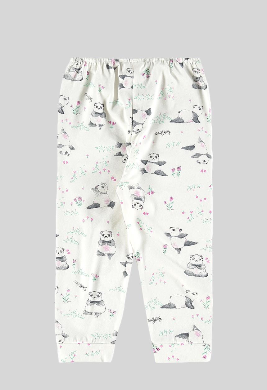 Quimby - Soft jersey cotton pants - off white