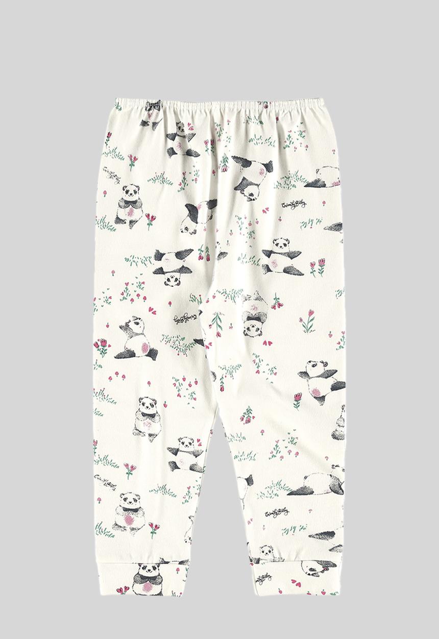 Quimby - Soft jersey cotton pants - off white