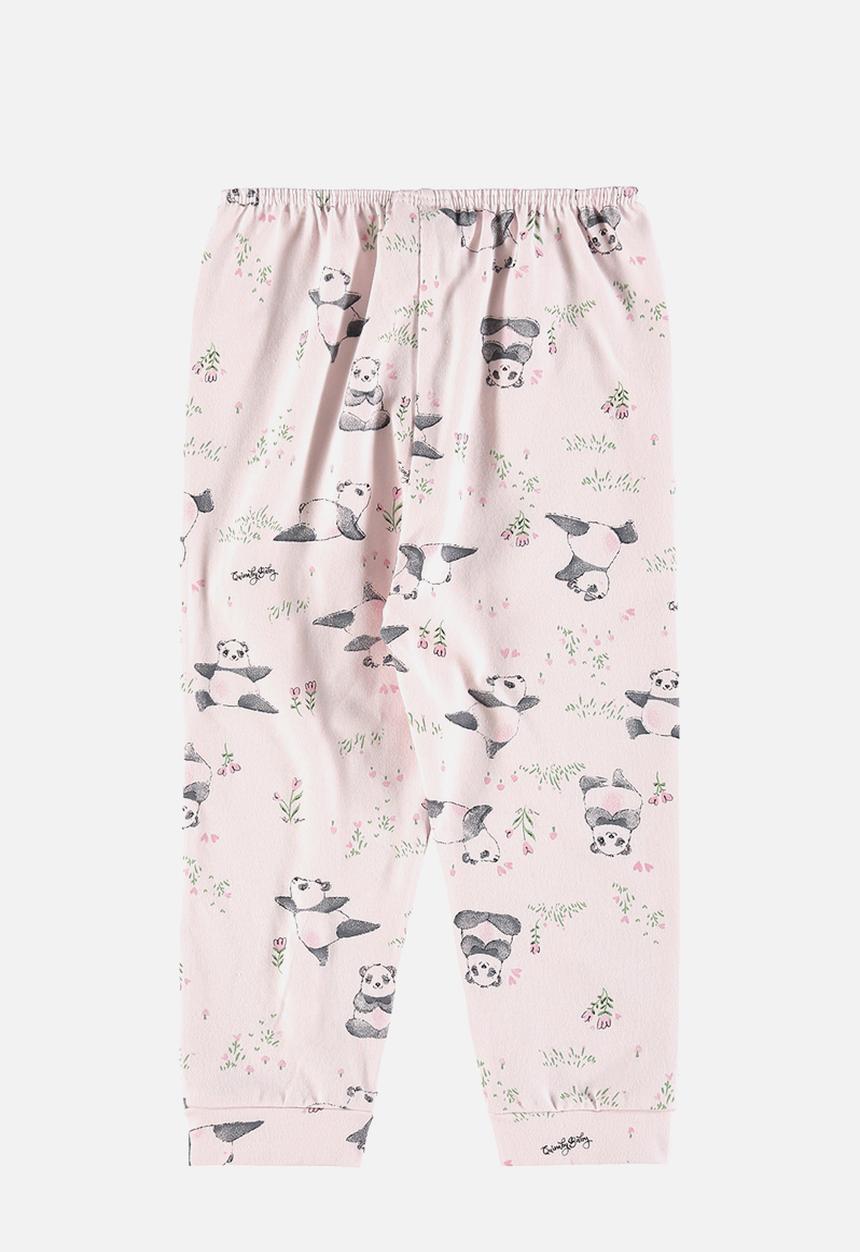 Quimby - Soft jersey cotton pants - light pink