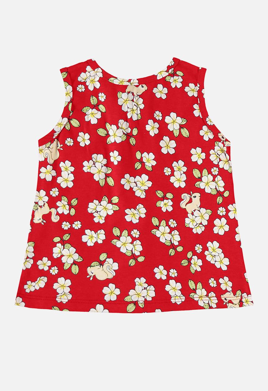 Bee Loop - Tank top and sweatshorts set - red
