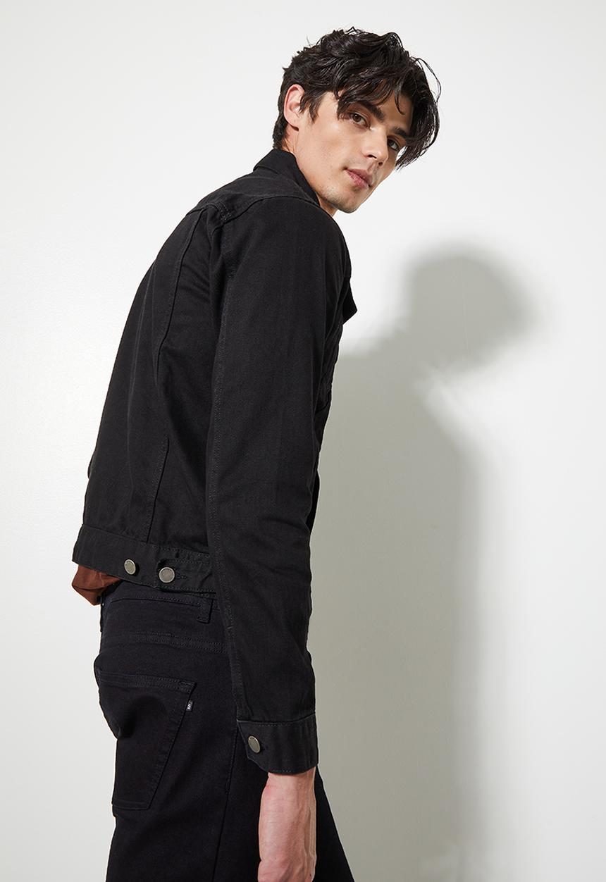 Superbalist - San fran denim trucker - black