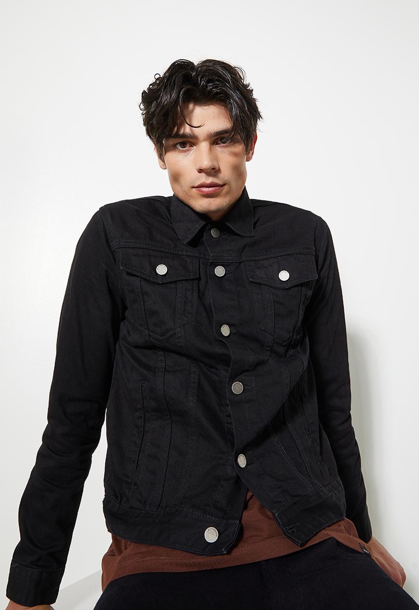 Superbalist - San fran denim trucker - black