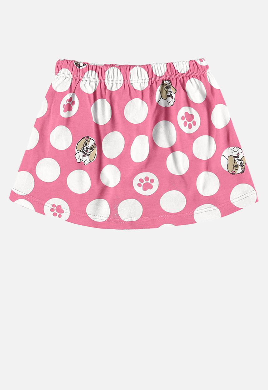 Bee Loop - Blouse and shorts-skirt set - off white & pink