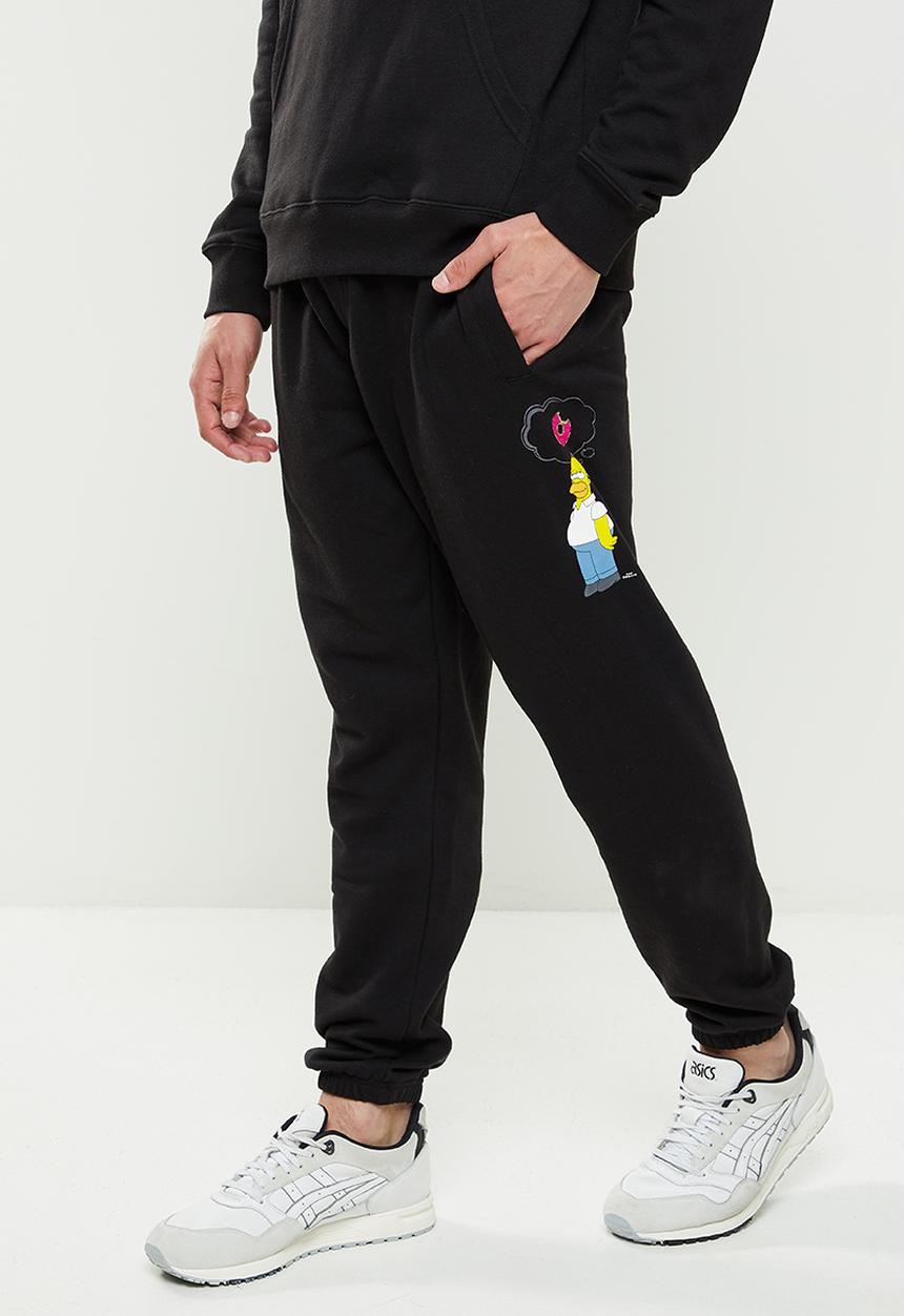 Billabong  - Simpsons donut fleece pant - black