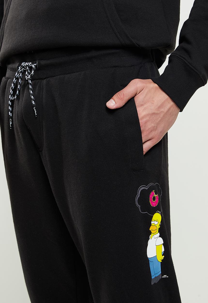 Billabong  - Simpsons donut fleece pant - black