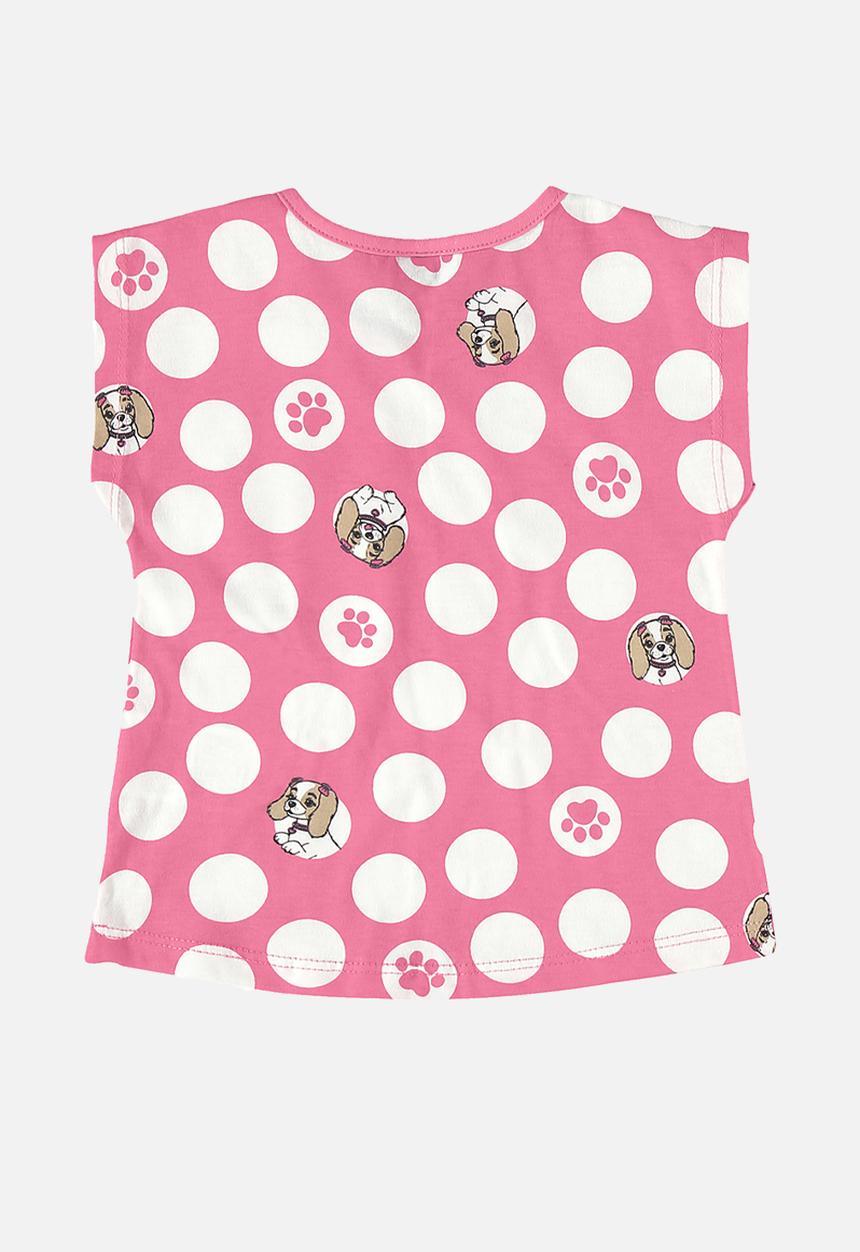 Bee Loop - Blouse and bermuda set - pink & grey