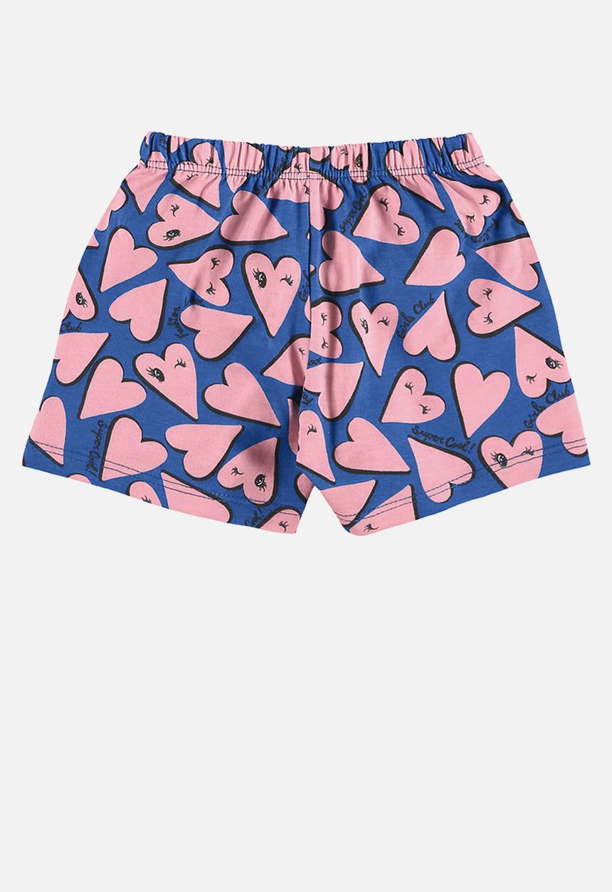 Bee Loop - Blouse and shorts set - grey & purple