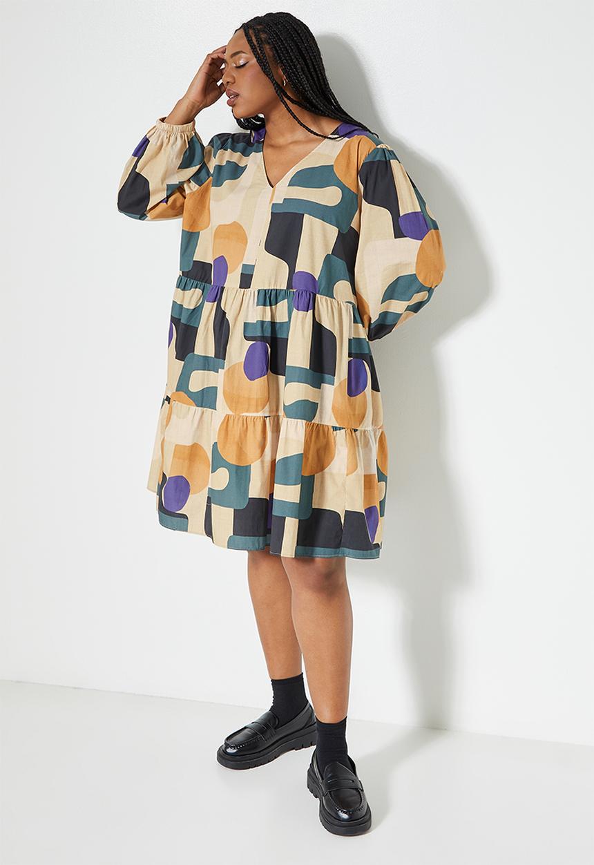 Superbalist - Short tiered dress - multi