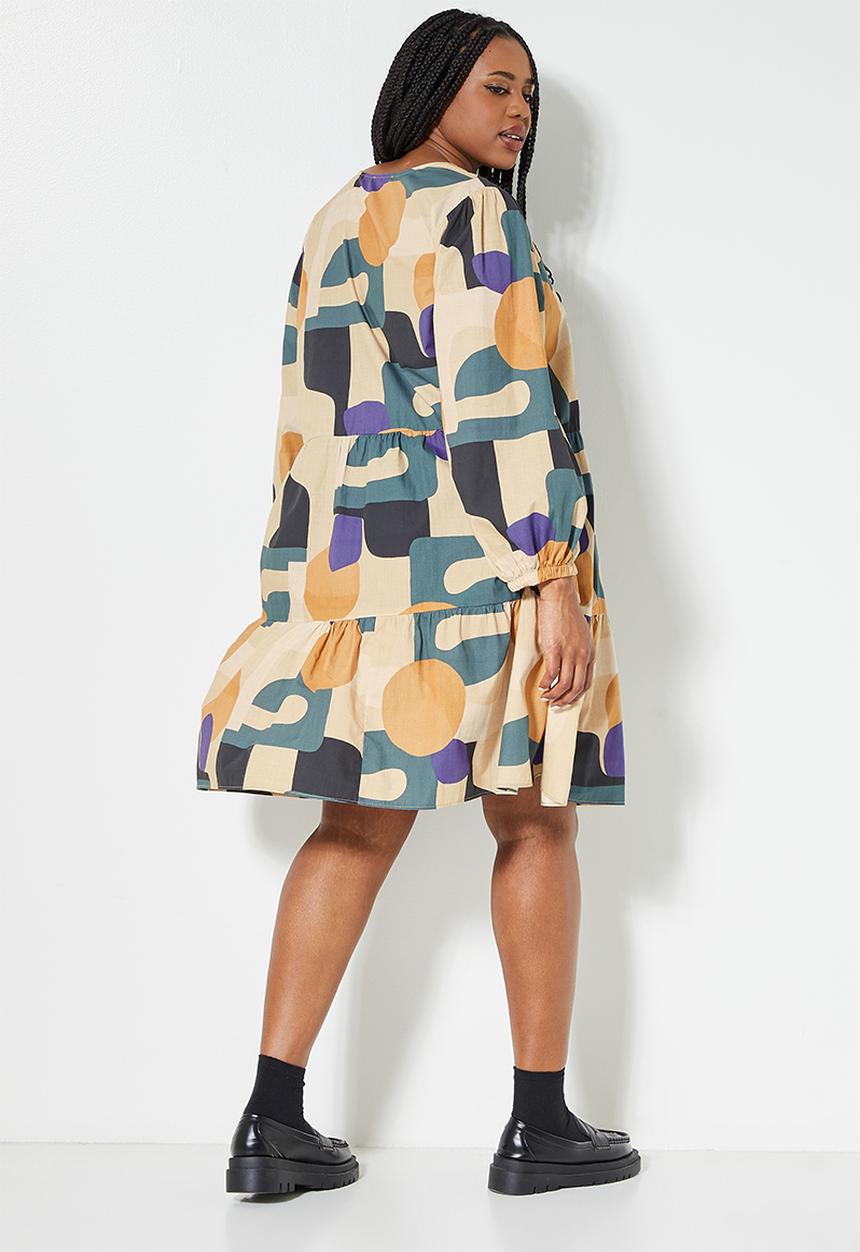 Superbalist - Short tiered dress - multi