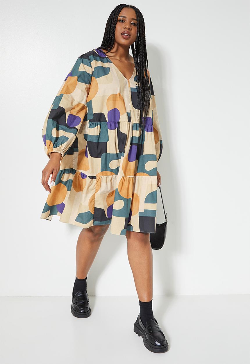 Superbalist - Short tiered dress - multi