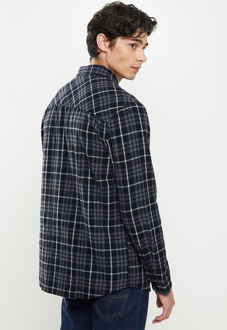 Quiksilver - Sw check waves long sleeve - iron gate check waves