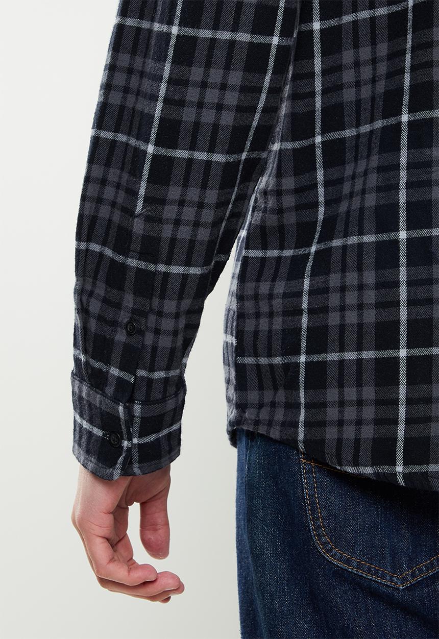 Quiksilver - Sw check waves long sleeve - iron gate check waves