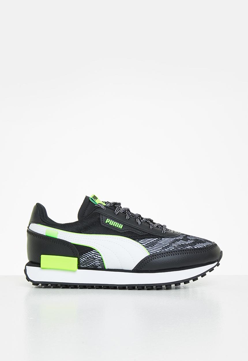 PUMA - Future rider visual effects jr - puma black-green glare