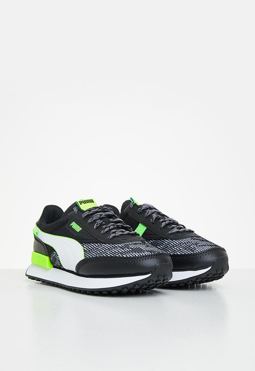 PUMA - Future rider visual effects jr - puma black-green glare