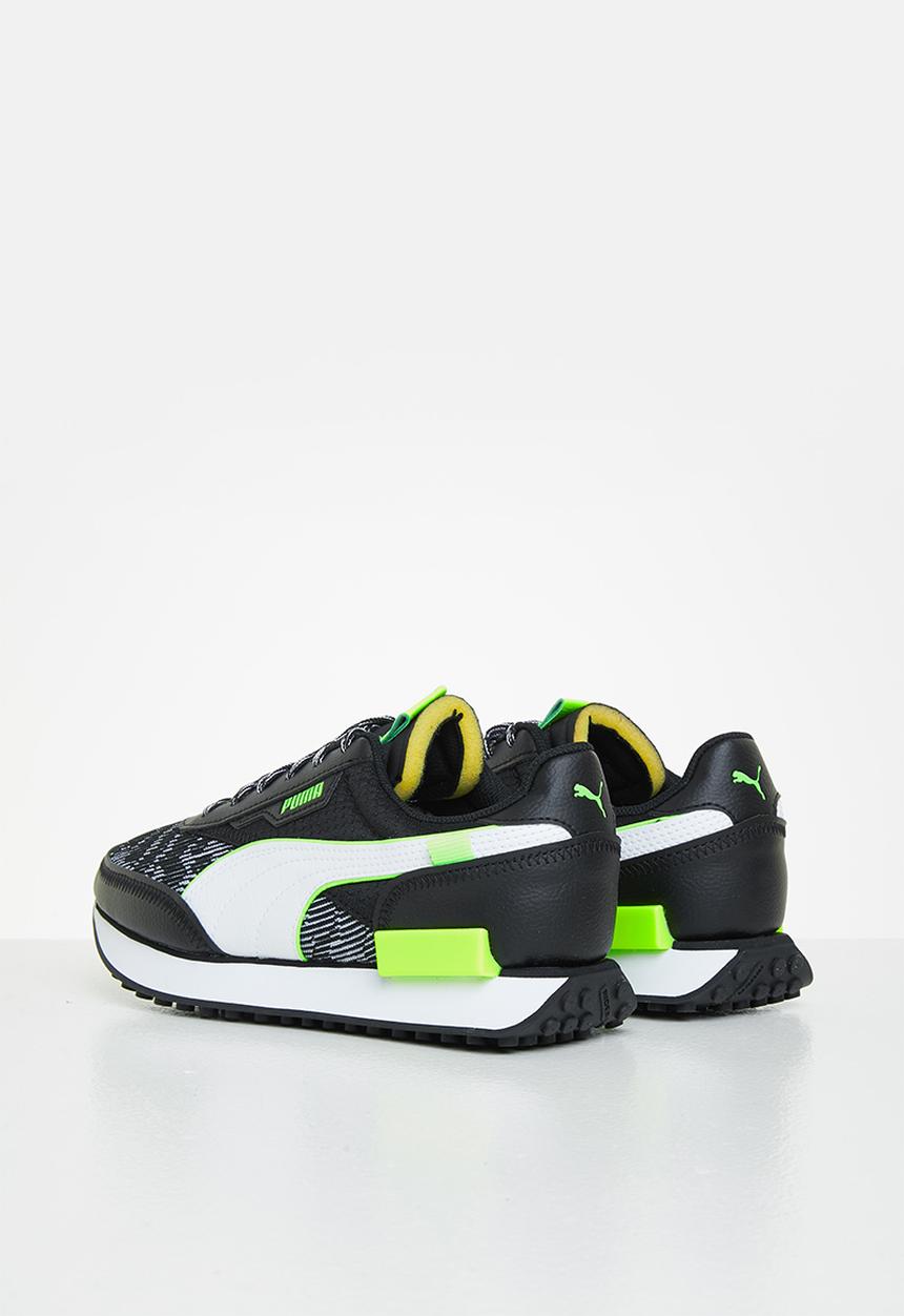 PUMA - Future rider visual effects jr - puma black-green glare