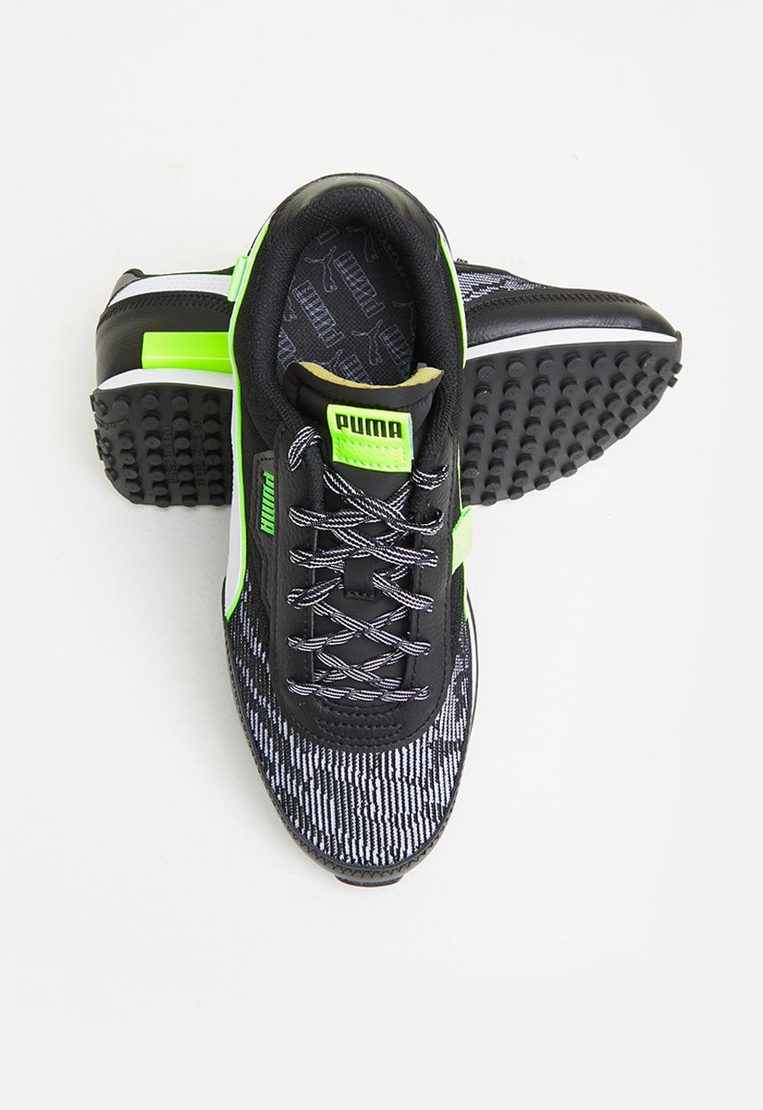 PUMA - Future rider visual effects jr - puma black-green glare