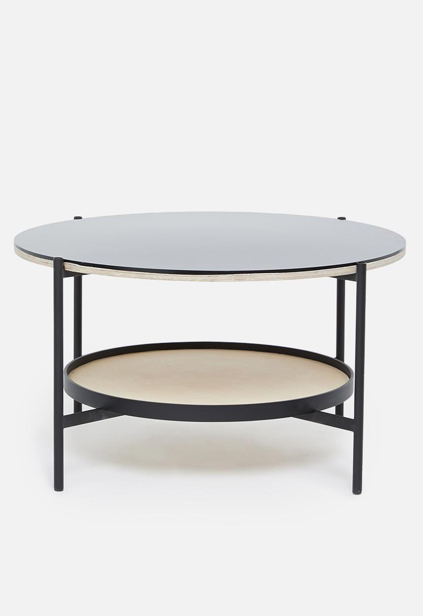Native Decor - Avani round coffee table - black