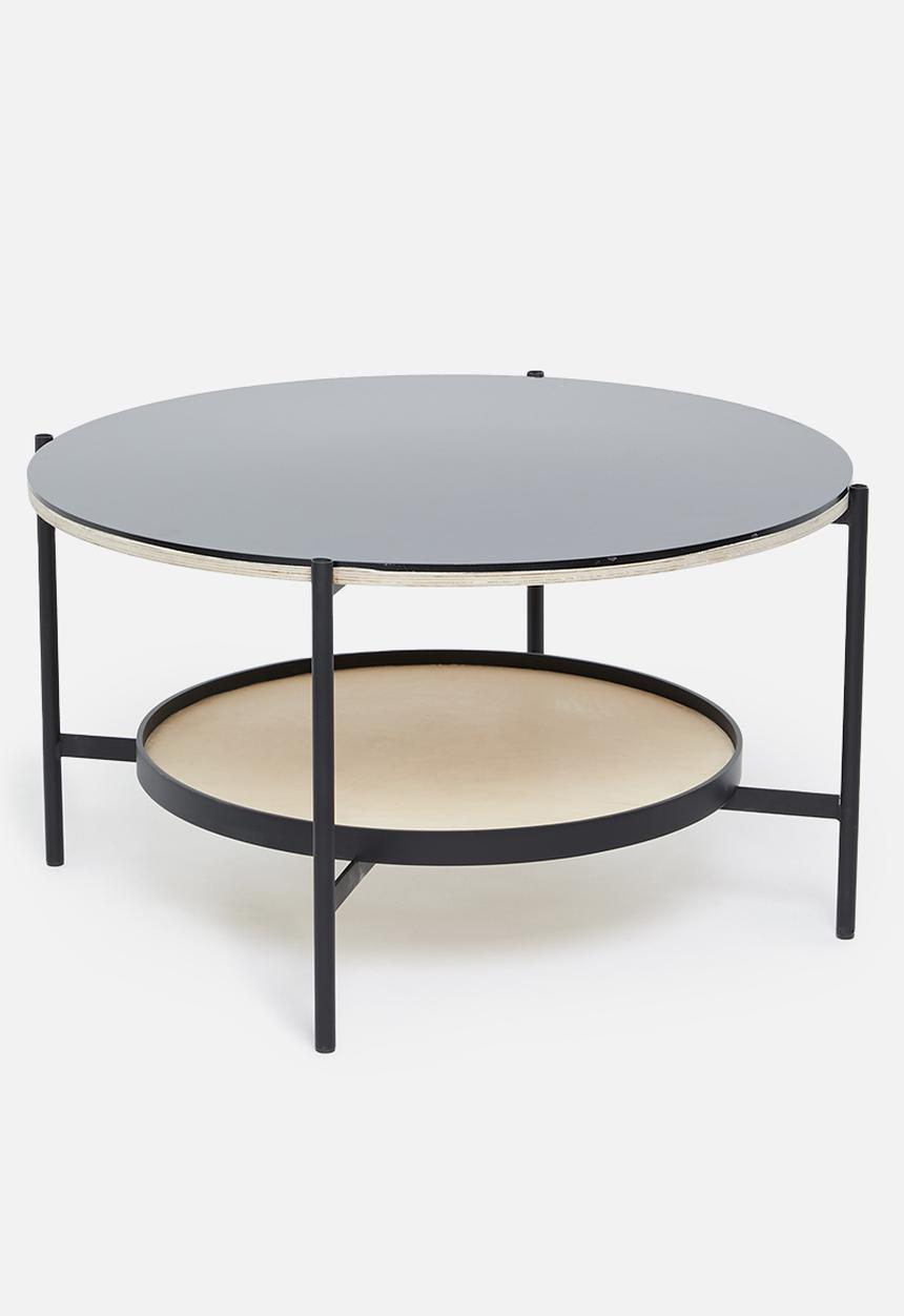 Native Decor - Avani round coffee table - black