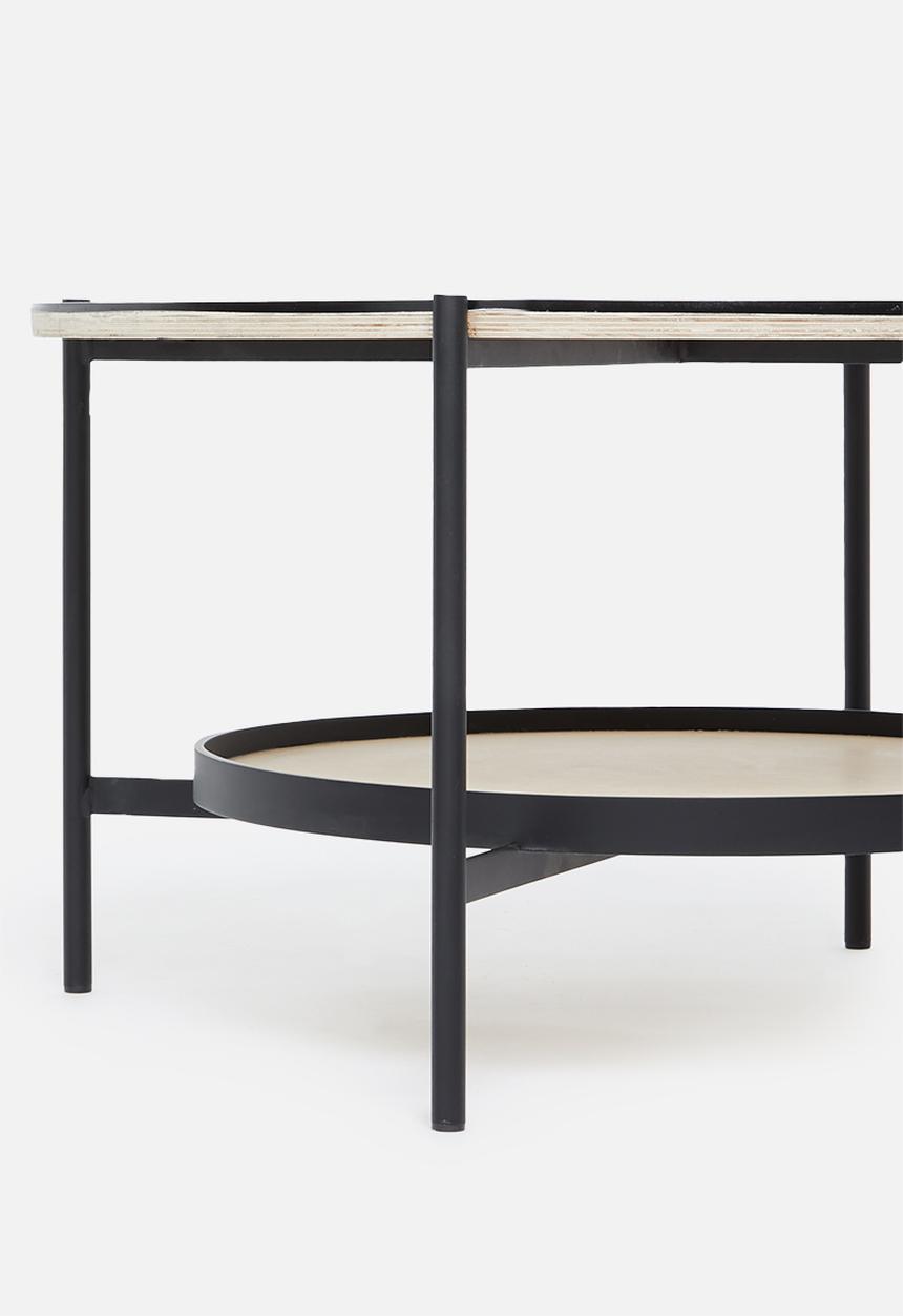 Native Decor - Avani round coffee table - black