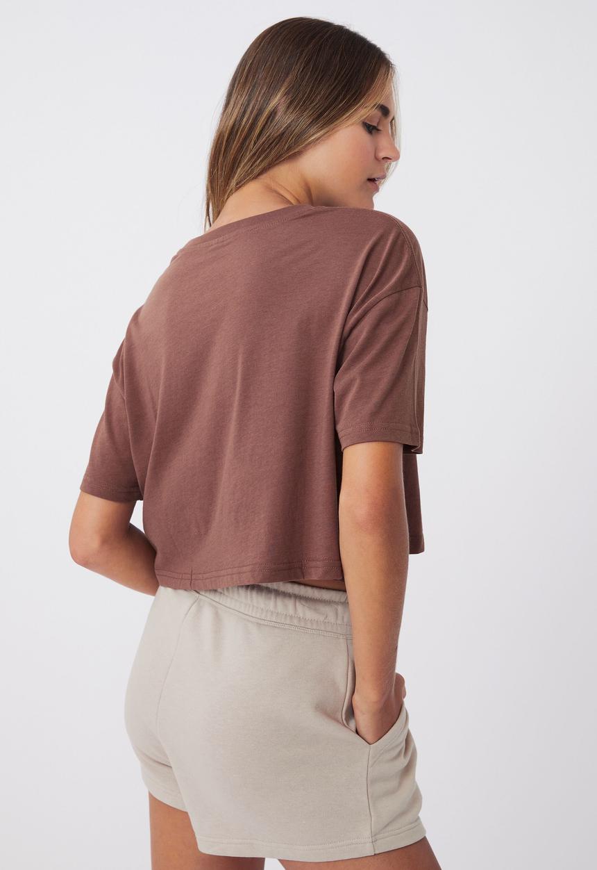 Cotton On - Relaxed active Recycled T-shirt - toasted hazelnut