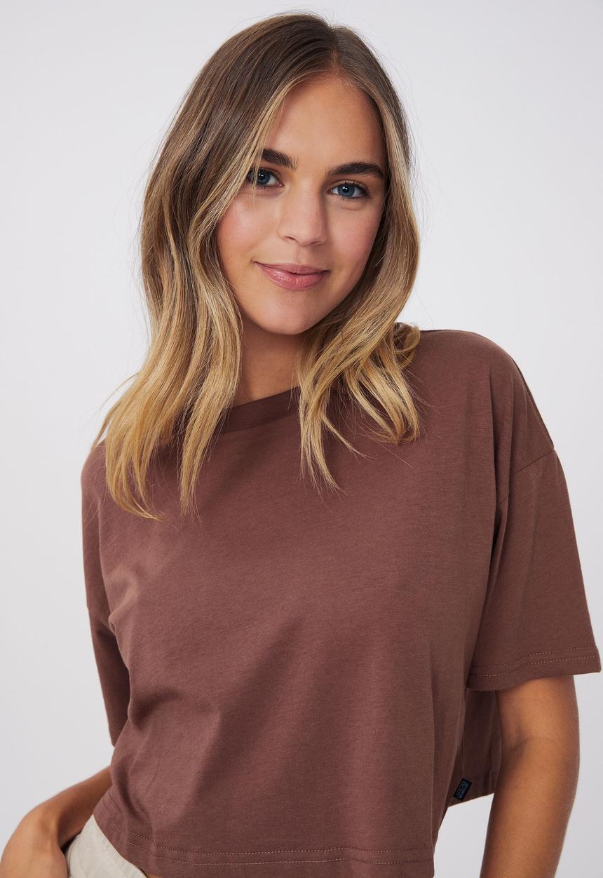 Cotton On - Relaxed active Recycled T-shirt - toasted hazelnut