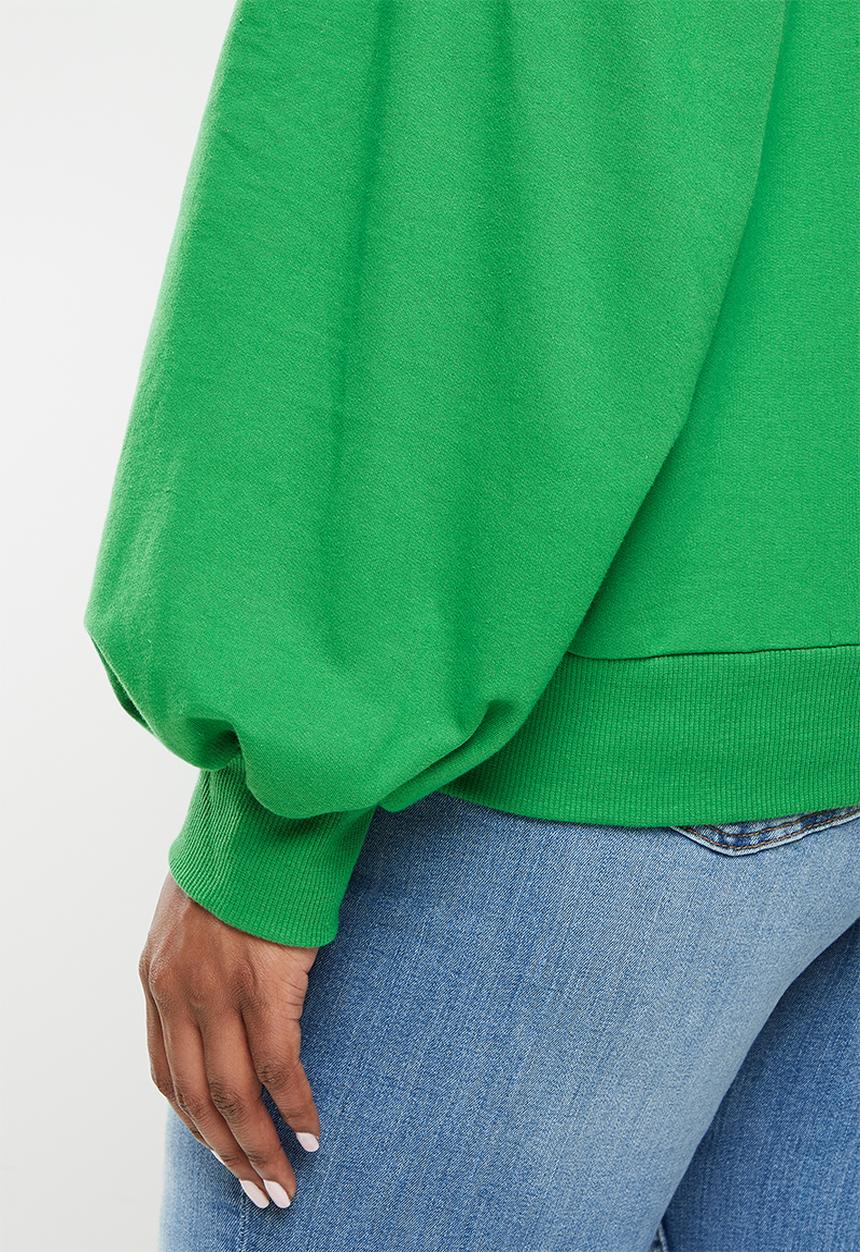 Me&B - Plus flower detail sweatshirt - green