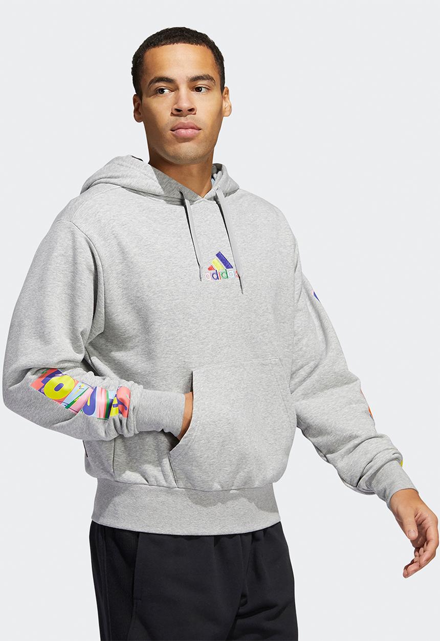 adidas Performance - Pride hoodie - medium grey heather