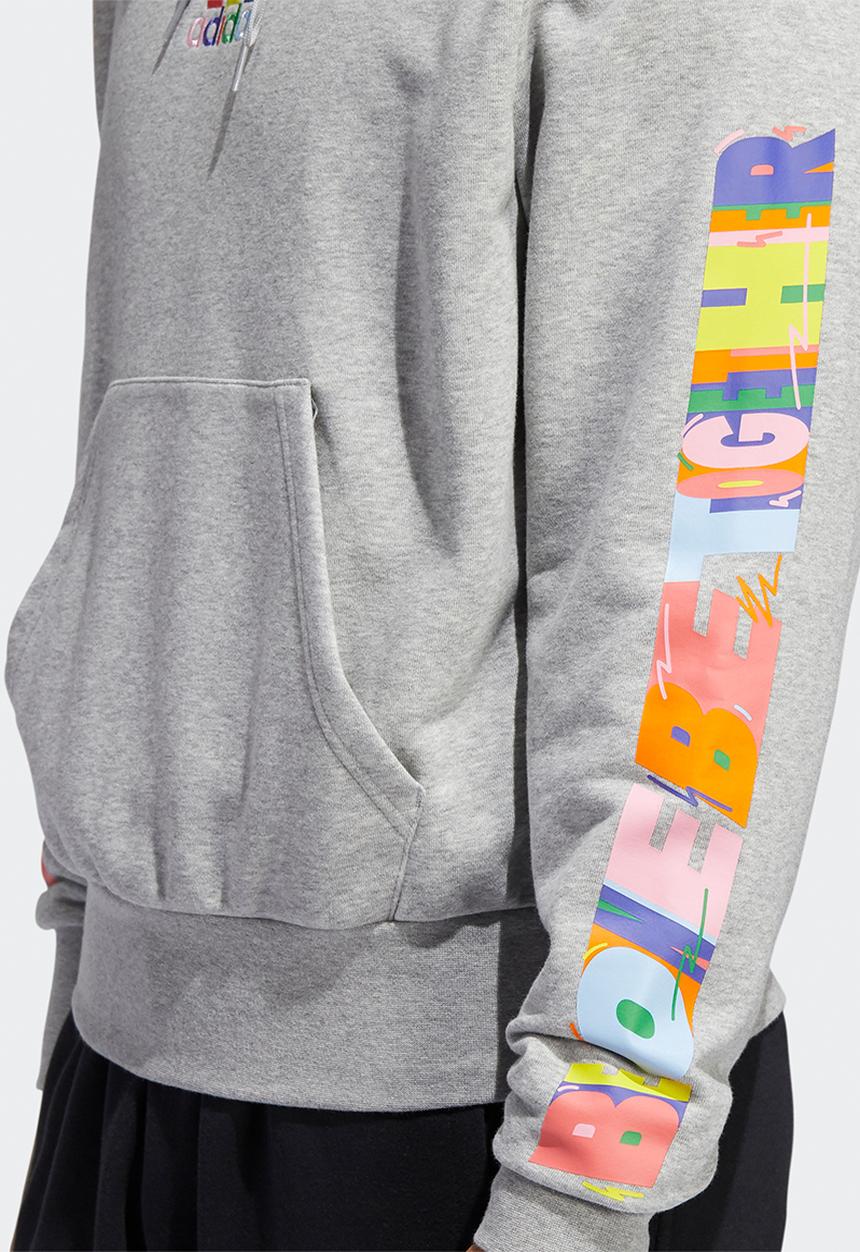 adidas Performance - Pride hoodie - medium grey heather