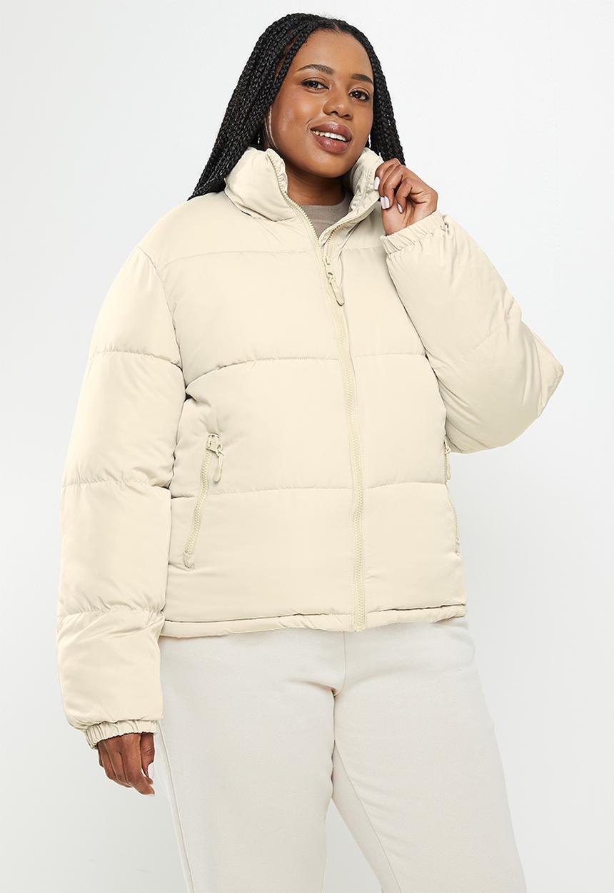 Cotton On - Curve recycled mother puffer jacket-sepia