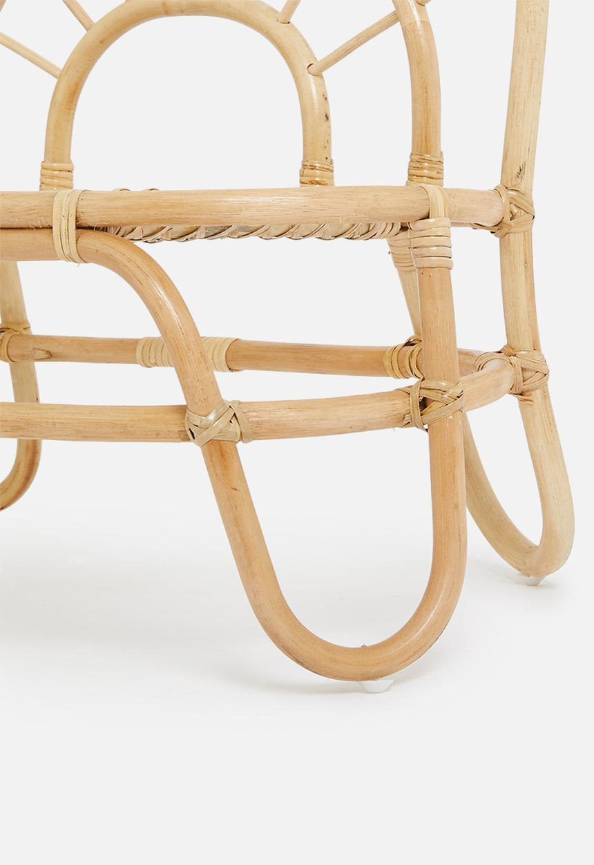 Sixth Floor - Stellan Rattan kids bench-Natural
