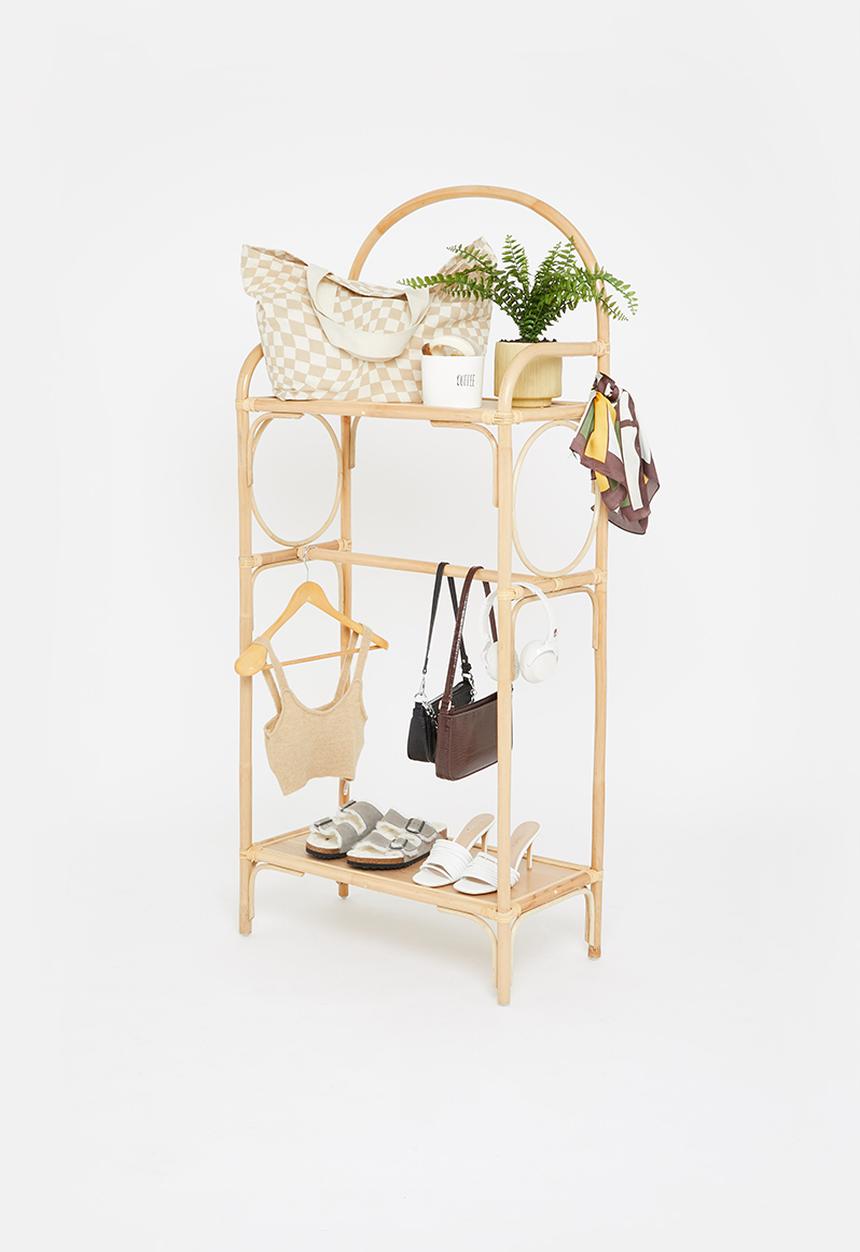 Sixth Floor - Rattan clothes shelf