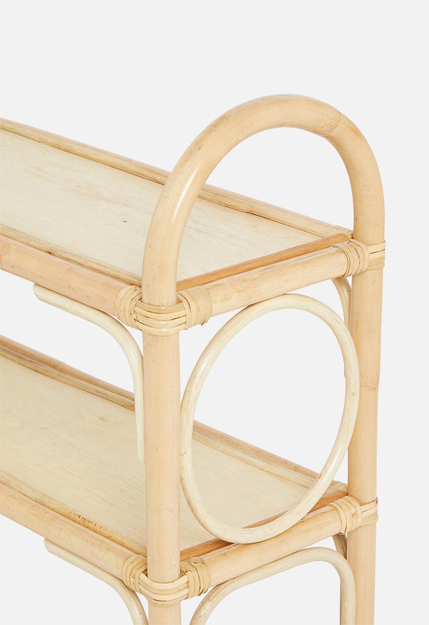 Sixth Floor - Rattan standing shelf