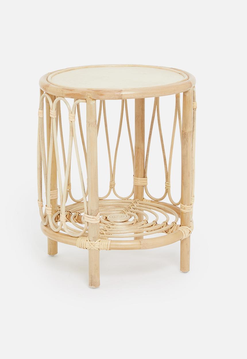 Sixth Floor - Rattan side table - natural