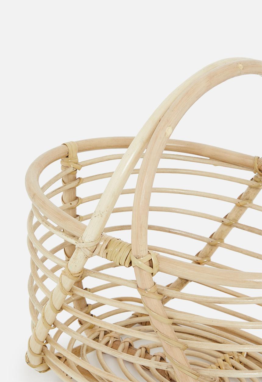 Sixth Floor - Ebbe Rattan toy basket- Natural