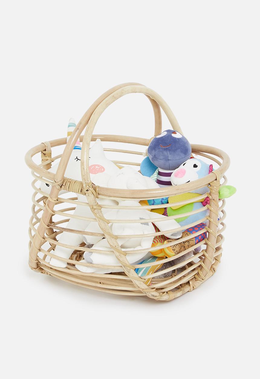 Sixth Floor - Ebbe Rattan toy basket- Natural
