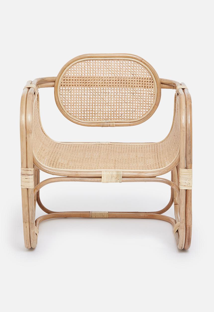 Sixth Floor - Sophie Rattan chair with weaving - natural