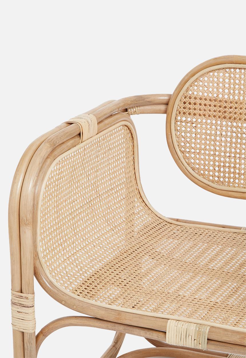 Sixth Floor - Sophie Rattan chair with weaving - natural