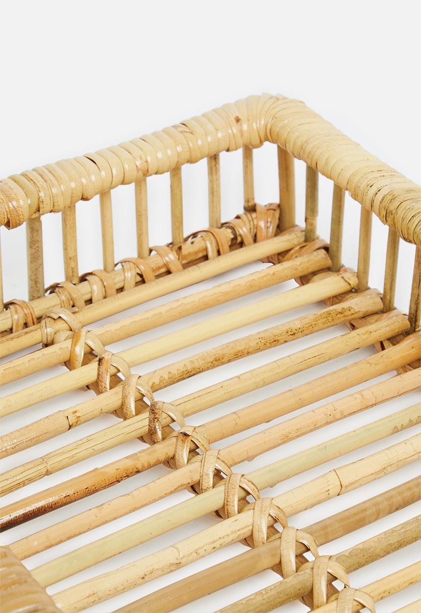 Sixth Floor - Nilo Rattan tray-Natural